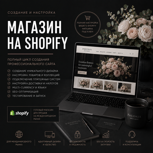 SHOPIFY STORE - ПОД КЛЮЧ